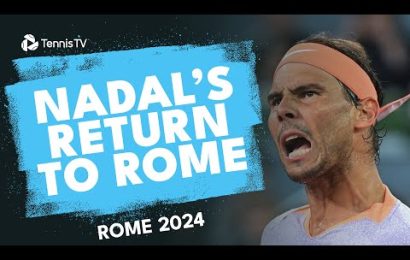 rafa-nadal-returns-to-rome-vs-zizou-bergs-|-rome-2024-highlights