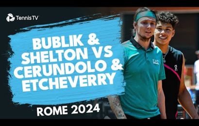 bublik-&-shelton-vs-cerundolo-&-etcheverry-|-doubles-quarter-final-highlights-rome-2024