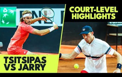 stefanos-tsitsipas-vs-nicolas-jarry-court-level-highlights-|-rome-2024