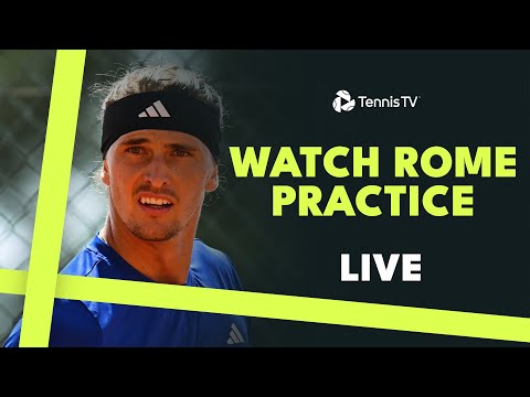 coming-up-live:-alexander-zverev-practices-in-rome-ahead-of-his-semi-final