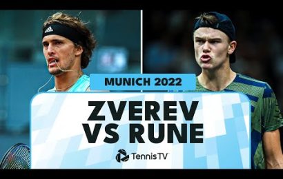 alexander-zverev-vs-holger-rune:-first-ever-meeting-|-munich-2022-extended-highlights