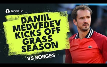 daniil-medvedev-begins-2024-grass-season-vs-borges-|-halle-2024-highlights