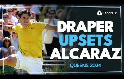 jack-draper-upsets-defending-champ-carlos-alcaraz!-|-queens-highlights-2024