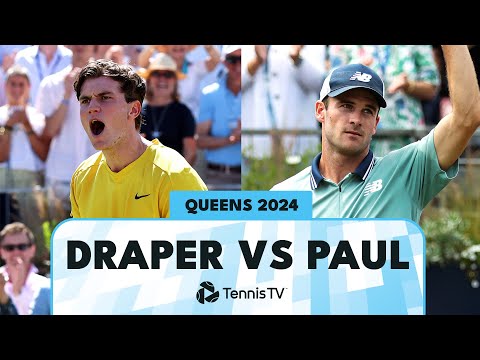 gripping-jack-draper-vs-tommy-paul-battle-|-queen’s-2024-highlights