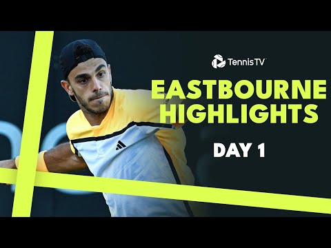 cerundolo-vs-giron,-shang,-etcheverry-&-purcell-play-|-eastbourne-2024-highlights-day-1