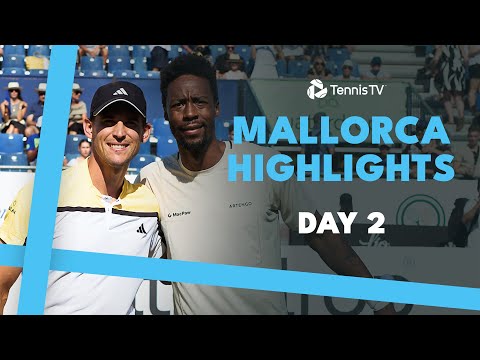 thiem-takes-on-monfils;-fognini-&-more-feature-|-mallorca-2024-day-2-highlights