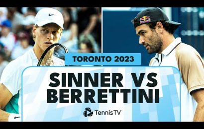 jannik-sinner-vs-matteo-berrettini:-first-ever-match-|-toronto-2023-extended-highlights