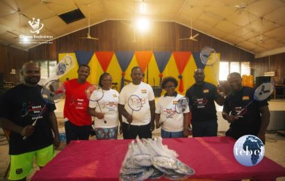 badminton-association-of-ghana,-tebel-donate-badminton-equipment-to-wass