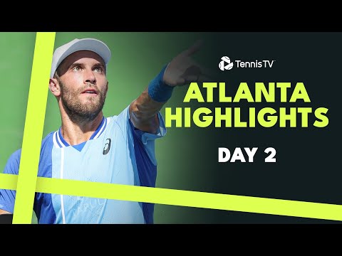 coric-battles-mayot;-nakashima,-rinderknech-&-mcdonald-feature-|-atlanta-2024-day-2-highlights