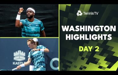 tiafoe-headlines;-kokkinakis-vs-purcell,-korda-vs-garin-|-washington-2024-day-2-highlights