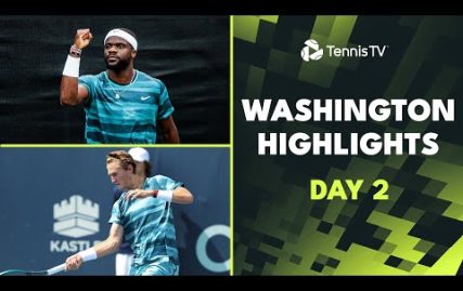 tiafoe-headlines;-kokkinakis-vs-purcell,-korda-vs-garin-|-washington-2024-day-2-highlights