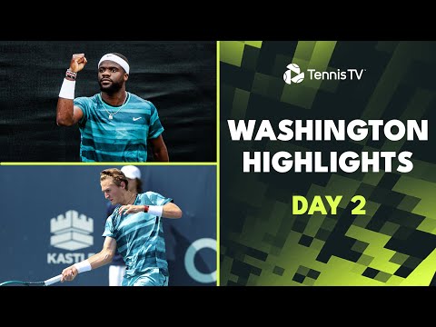 tiafoe-headlines;-kokkinakis-vs-purcell,-korda-vs-garin-|-washington-2024-day-2-highlights