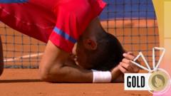 emotional-djokovic-beats-alcaraz-to-win-first-olympic-gold