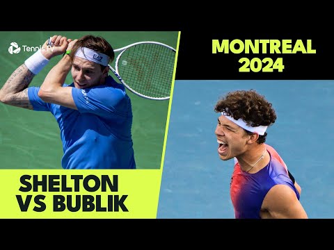 doubles-duo-ben-shelton-&-alexander-bublik-face-off-in-singles!-|-montreal-2024-highlights