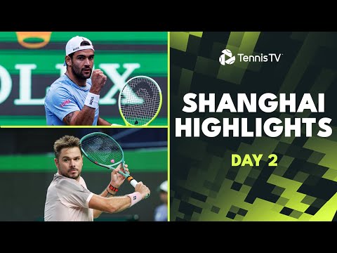 wawrinka-vs-mpetshi-perricard;-berrettini,-zhang-&-mensik-feature-|-shanghai-2024-highlights-day-2