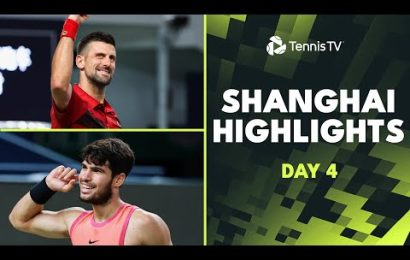 top-4-seeds-sinner,-alcaraz,-djokovic-&-zverev-all-play-|-shanghai-2024-highlights-day-4