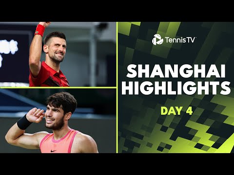 top-4-seeds-sinner,-alcaraz,-djokovic-&-zverev-all-play-|-shanghai-2024-highlights-day-4