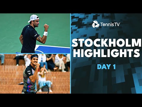 berrrettini-takes-on-darderi;-sonego,-griekspoor-&-more-feature-|-stockholm-2024-day-1-highlights