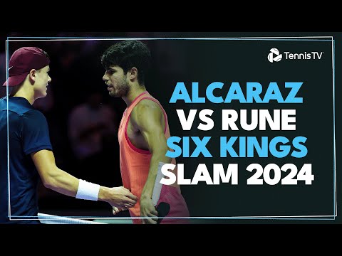 holger-rune-vs-carlos-alcaraz-‍-|-six-kings-slam-2024-highlights