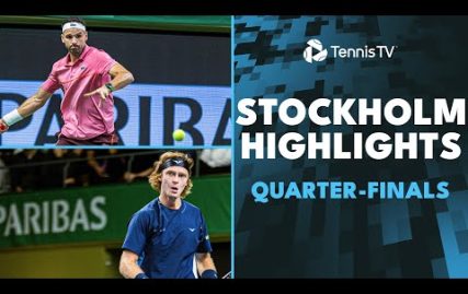 rublev-takes-on-wawrinka;-dimitrov,-paul-&-more-feature-|-stockholm-2024-quarter-finals-highlights