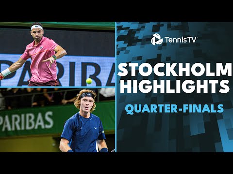 rublev-takes-on-wawrinka;-dimitrov,-paul-&-more-feature-|-stockholm-2024-quarter-finals-highlights