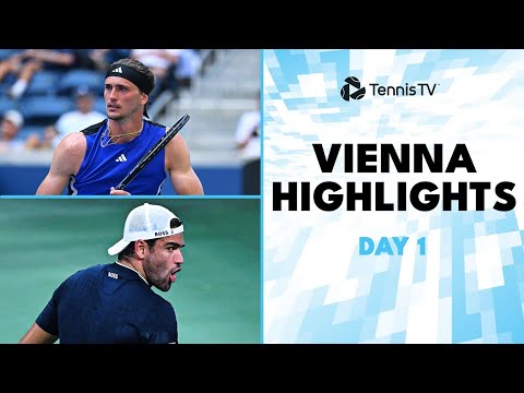 zverev-faces-schwaerzler;-berrettini,-cobolli-&-mensik-in-action-|-2024-vienna-day-2-highlights