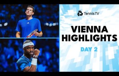 thiem-plays-final-match;-tiafoe,-de-minaur,-nishikori,-draper-feature-|-2024-vienna-day-2-highlights