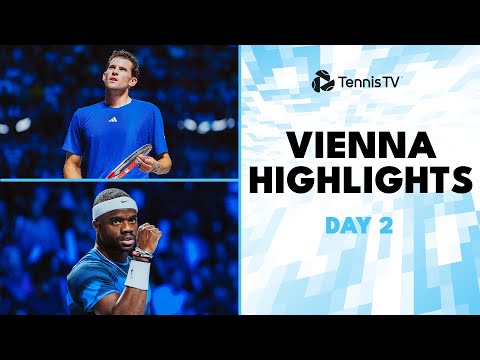 thiem-plays-final-match;-tiafoe,-de-minaur,-nishikori,-draper-feature-|-2024-vienna-day-2-highlights