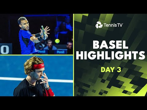 rublev-faces-tabilo;-ruud,-wawrinka-&-auger-aliassime-in-action-|-basel-2024-highlights-day-3