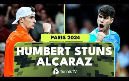 ugo-humbert-takes-down-carlos-alcaraz-|-paris-2024-highlights