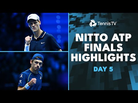 sinner-takes-on-medvedev;-fritz-plays-de-minaur-|-nitto-atp-finals-2024-highlights-day-5