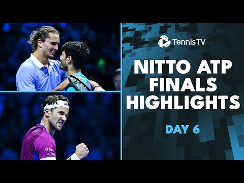 alcaraz-vs-zverev-thriller;-ruud-vs-rublev-for-semi-final-spot-|-nitto-atp-finals-highlights-day-6