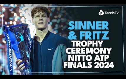 jannik-sinner-&-taylor-fritz-trophy-ceremony-&-speech-|-nitto-atp-finals-2024