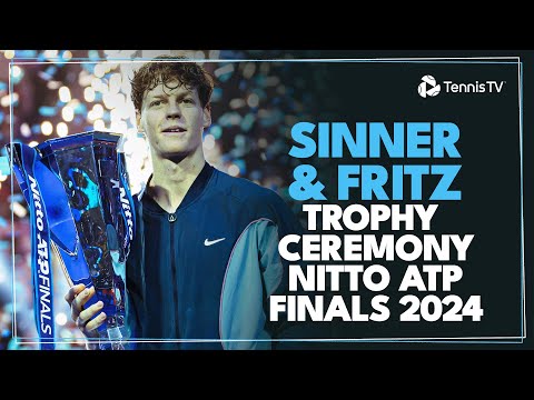 jannik-sinner-&-taylor-fritz-trophy-ceremony-&-speech-|-nitto-atp-finals-2024