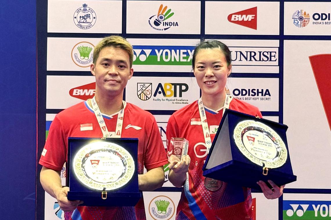 singapore’s-badminton-pair-terry-hee-and-jin-yujia-clinch-silver-at-odisha-masters