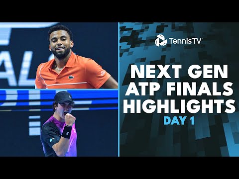 fils-vs-fonseca;-mensik,-michelsen-in-action-|-next-gen-atp-finals-highlights-day-1