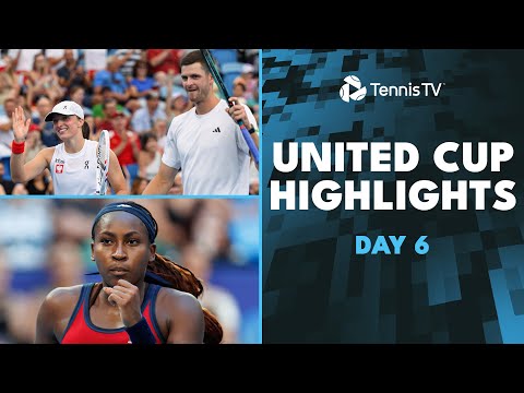 swiatek-vs-muchova;-gauff,-de-minaur-&-more-feature-|-united-cup-2025-day-6-highlights