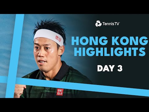 khachanov-vs-nishikori,-fils,-norrie-and-sonego-in-action-|-hong-kong-day-3-highlights