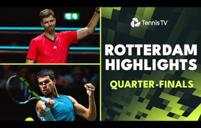 alcaraz-faces-martinez,-hurkacz-vs-rublev-&-more-|-rotterdam-2025-highlights-quarter-finals