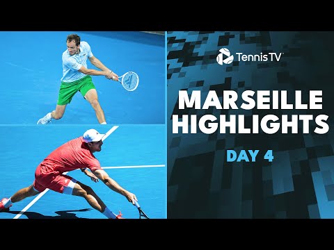 medvedev-headlines-vs-herbert;-hurkacz-faces-zhang-|-marseille-2025-day-4-highlights