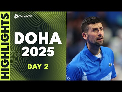 djokovic-battles-berrettini;-medvedev,-tsitsipas-&-rublev-feature-|-doha-2025-day-2-highlights