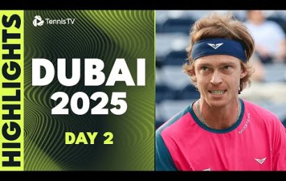 de-minaur-battles-cilic;-medvedev,-rublev,-monfils-&-more-in-action-|-dubai-2025-day-2-highlights