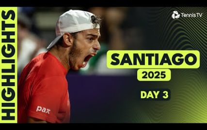 cerundolo-battles-hanfmann;-etcheverry,-djere-&-coria-in-action-|-santiago-2025-day-3-highlights