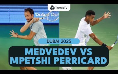 daniil-medvedev-vs-giovanni-mpetshi-perricard-entertaining-match-|-dubai-2025