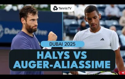 entertaining-quentin-halys-vs-felix-auger-aliassime-clash-|-dubai-2025-highlights