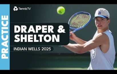 live-stream:-ben-shelton-&-jack-draper-practice-in-indian-wells!