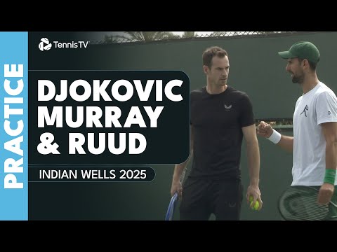 novak-djokovic-&-andy-murray-practice-with-casper-ruud-in-indian-wells-