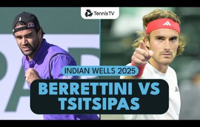 matteo-berrettini-vs-stefanos-tsitsipas-highlights-|-indian-wells-2025