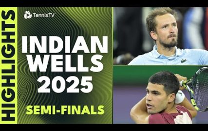 alcaraz-takes-on-draper;-medvedev-vs-rune-|-indian-wells-2025-semi-final-highlights