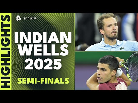 alcaraz-takes-on-draper;-medvedev-vs-rune-|-indian-wells-2025-semi-final-highlights